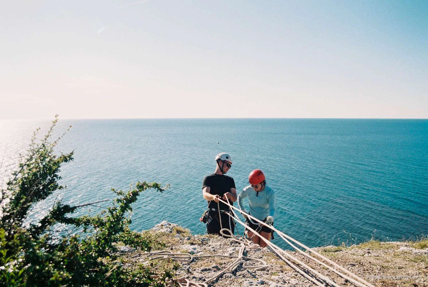 climbing at Högklint