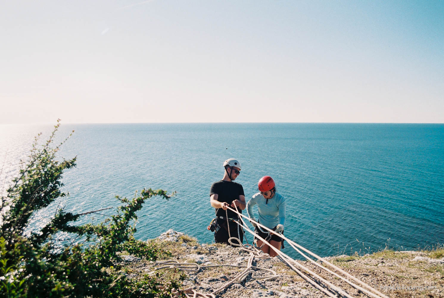 climbing at Högklint