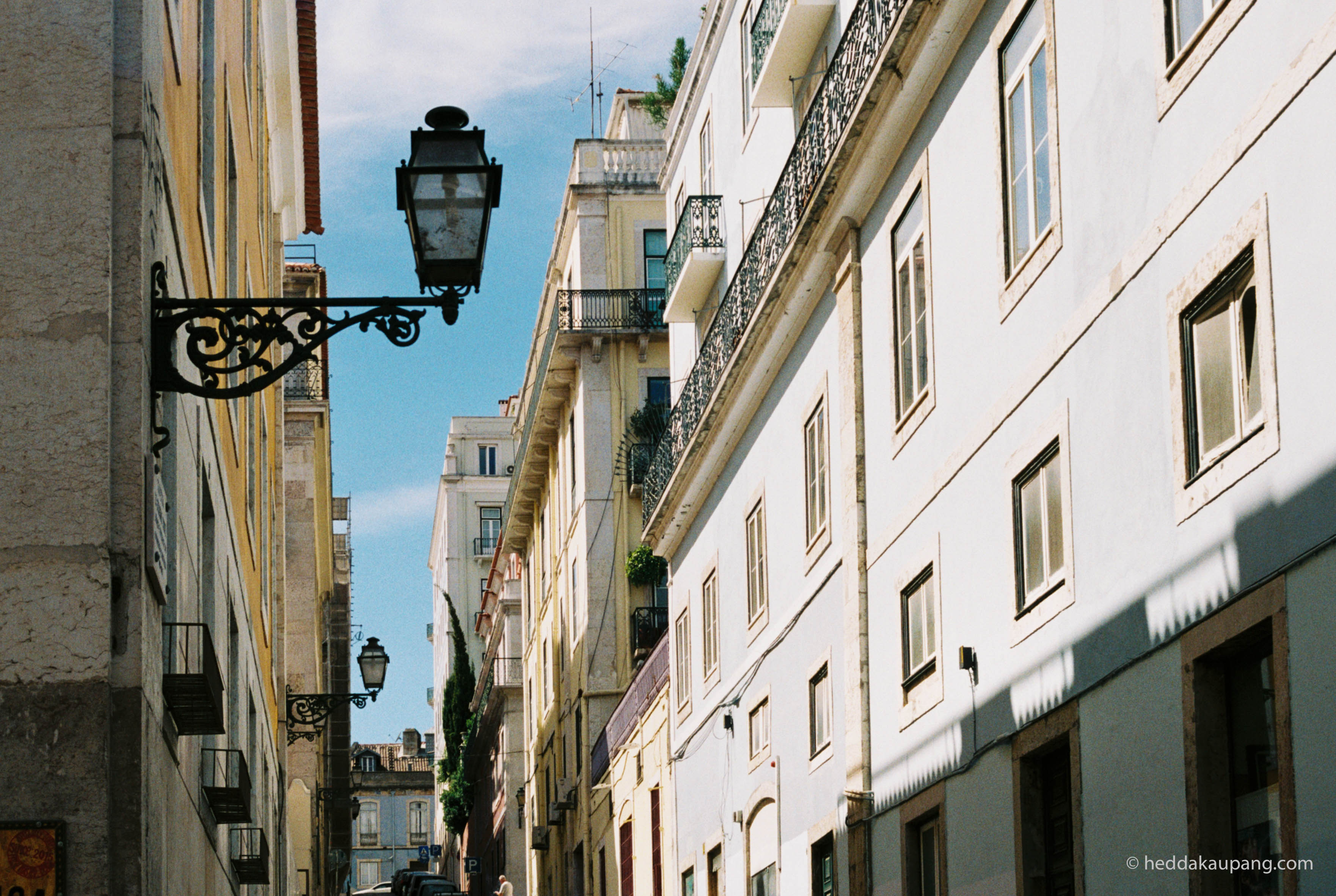 Colorful streets in Lisbon